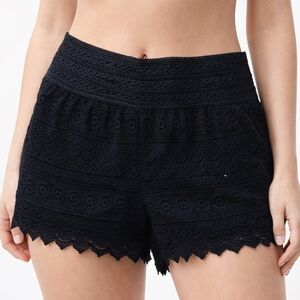 Rewind Black Lace Women Shorts
